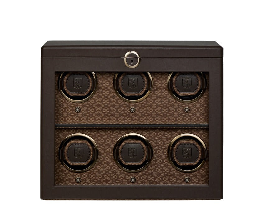 WOLF 1834 Earth 6 Piece Watch Winder - Coffee - view 5