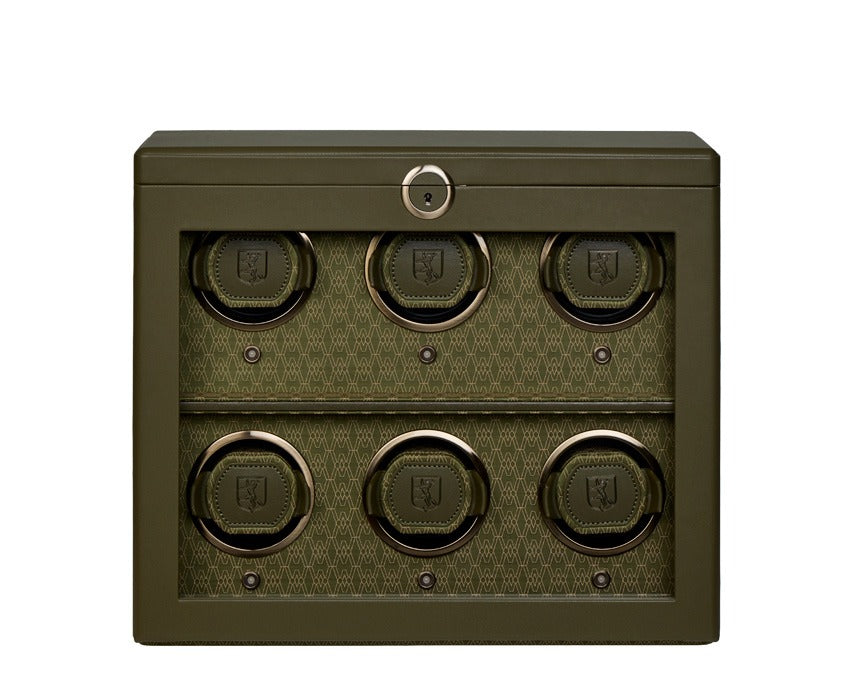 WOLF 1834 Earth 6 Piece Watch Winder - Olive - view 5