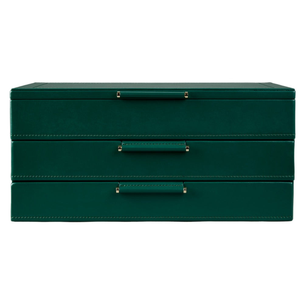 WOLF 1834 WOLF x Fiona Howard Sophia Jewelry Box with Drawers - Forest Green Fruit Botanical - view 6