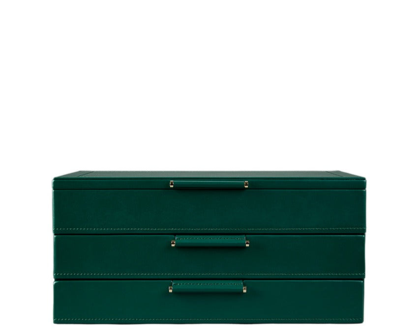 WOLF 1834 WOLF x Fiona Howard Sophia Jewelry Box with Drawers - Forest Green Fruit Botanical - view 5
