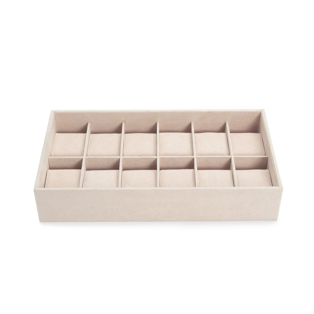 Clearance — WOLF Vault 12-Watch Tray Insert — Beige