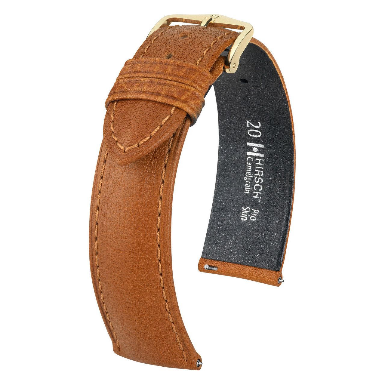 Honey HIRSCH CAMELGRAIN Pro Skin Watch Strap 010 09