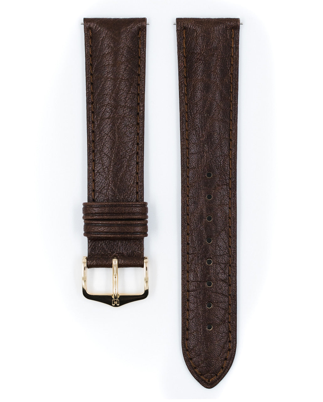 Hirsch CAMELGRAIN Pro Skin Watch Strap - Brown - view 3