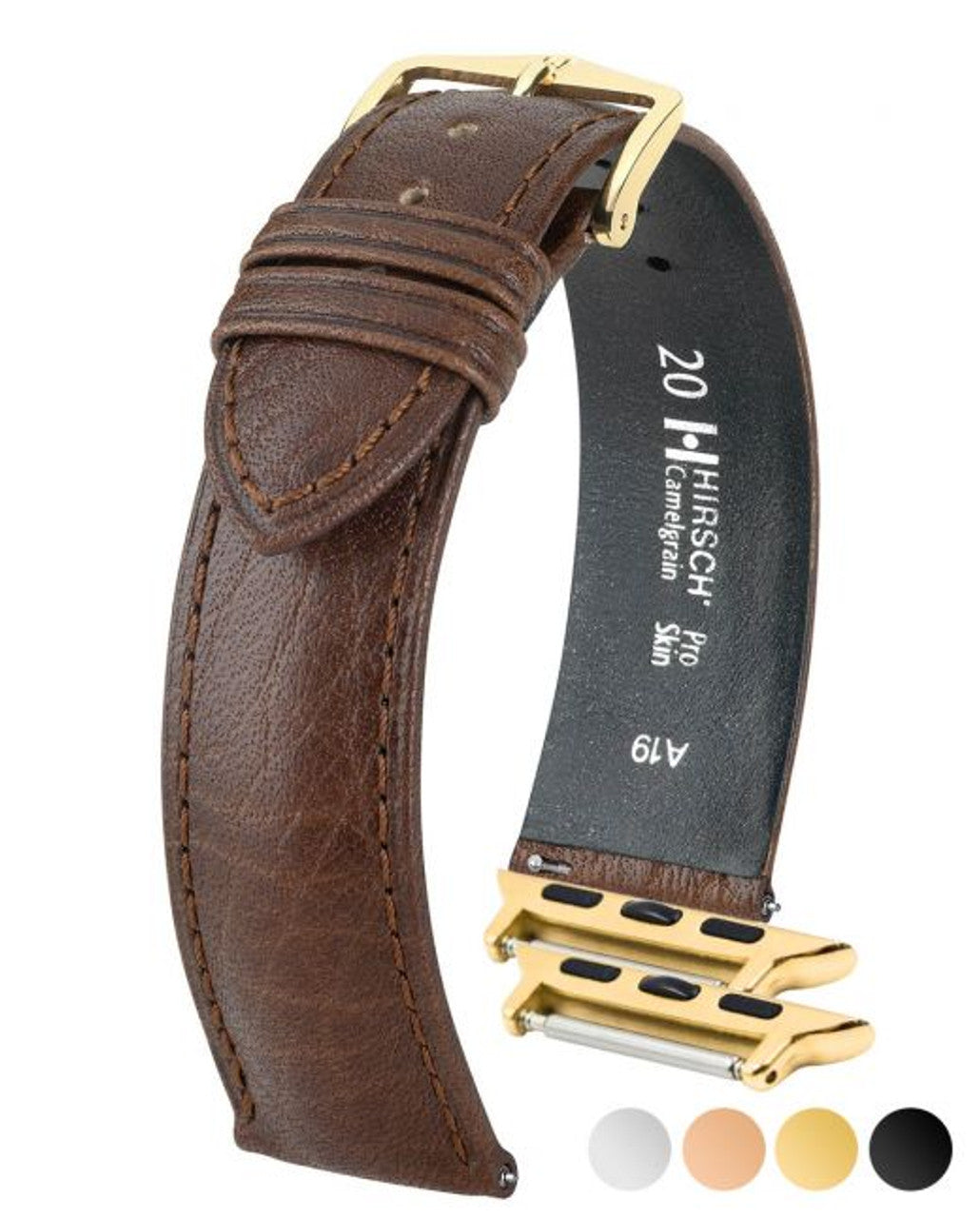 HIRSCH CAMELGRAIN Pro Skin Watch Strap 010 09 - Brown