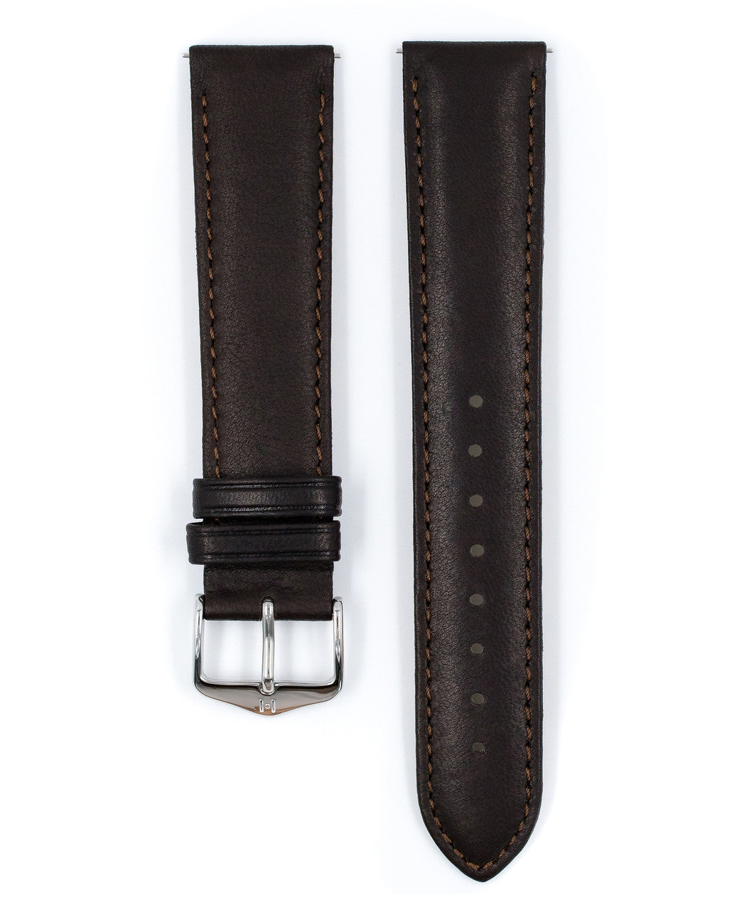 HIRSCH MERINO French Nappa Sheepskin Watch Strap 012 06 - Brown