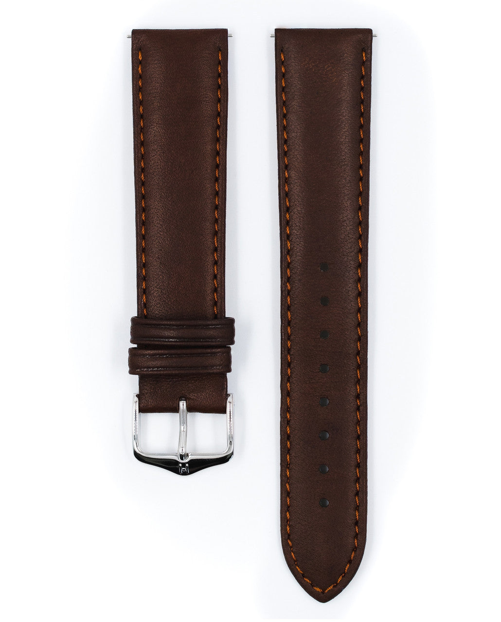 HIRSCH MERINO French Nappa Sheepskin Watch Strap 012 06 - Gold Brown