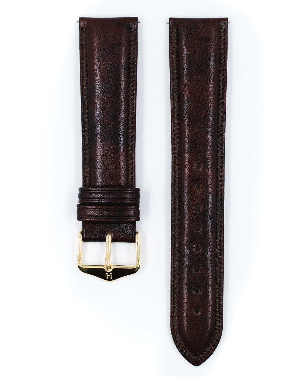 HIRSCH ASCOT English Calfskin Watch Strap 015 75 - Brown