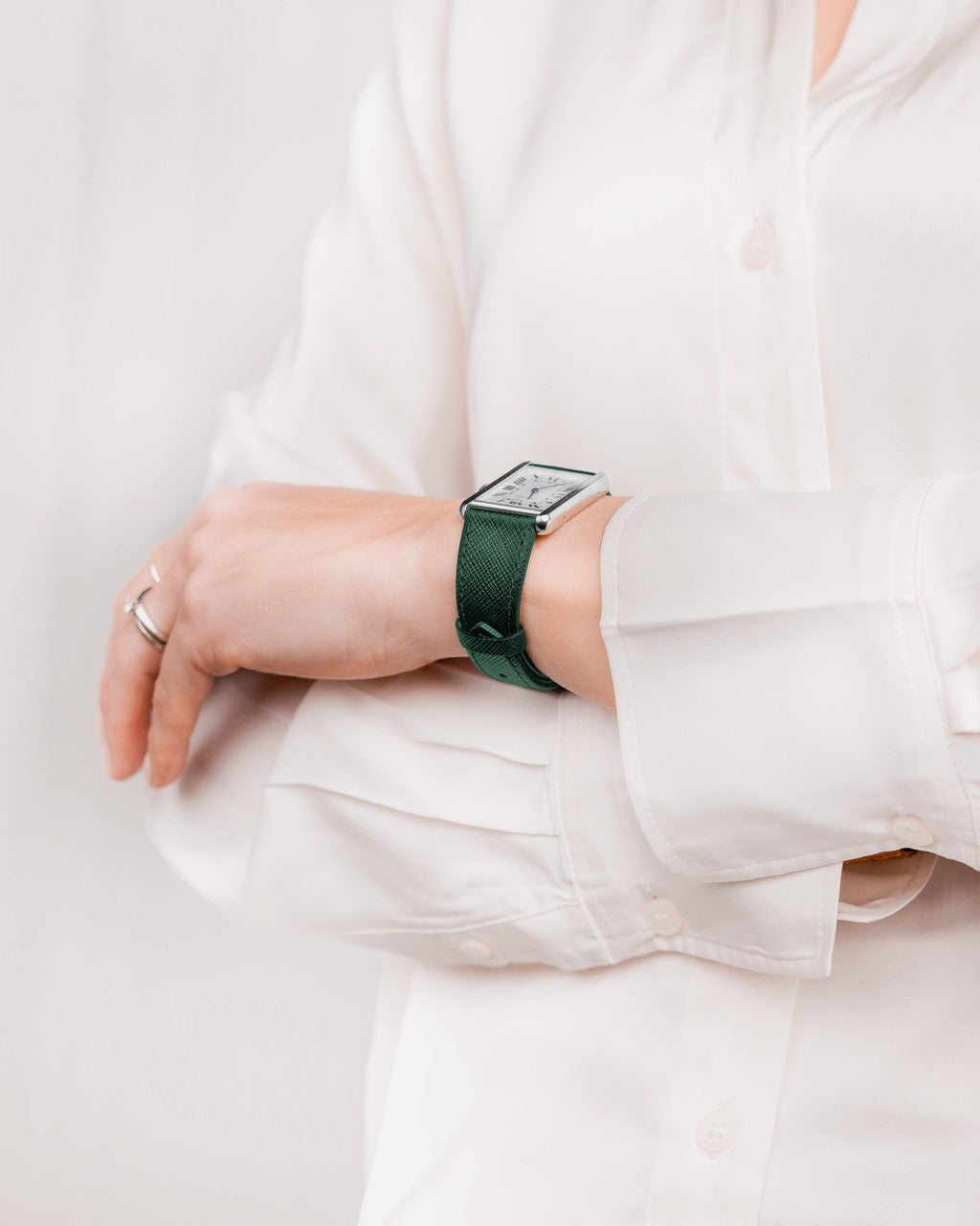 Hirsch - Giffone Calfskin Watchband 018 75 - Green