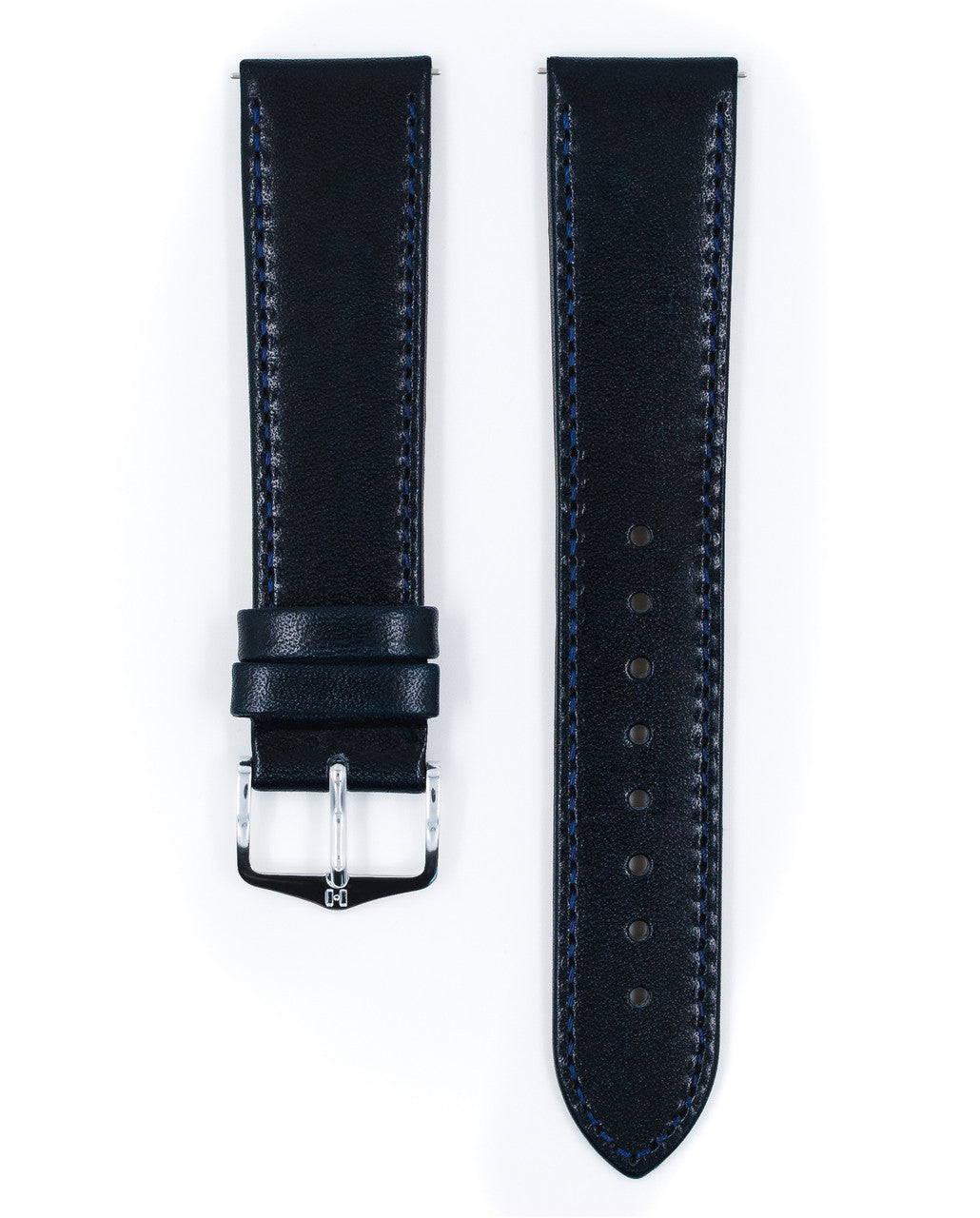 Hirsch OSIRIS Box Leather Watch Bracelet - Blue - view 2