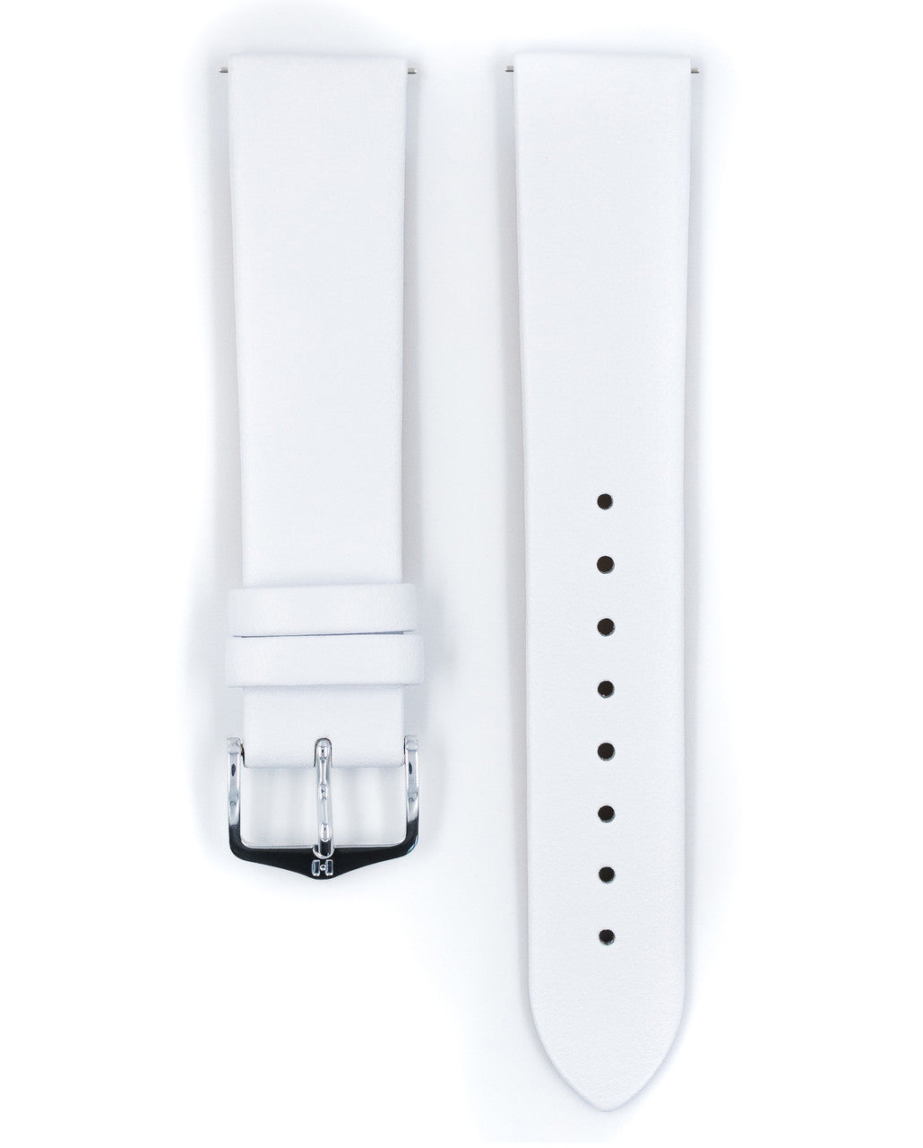 Hirsch TORONTO Classic Calfskin Italian Watchband - White - view 3