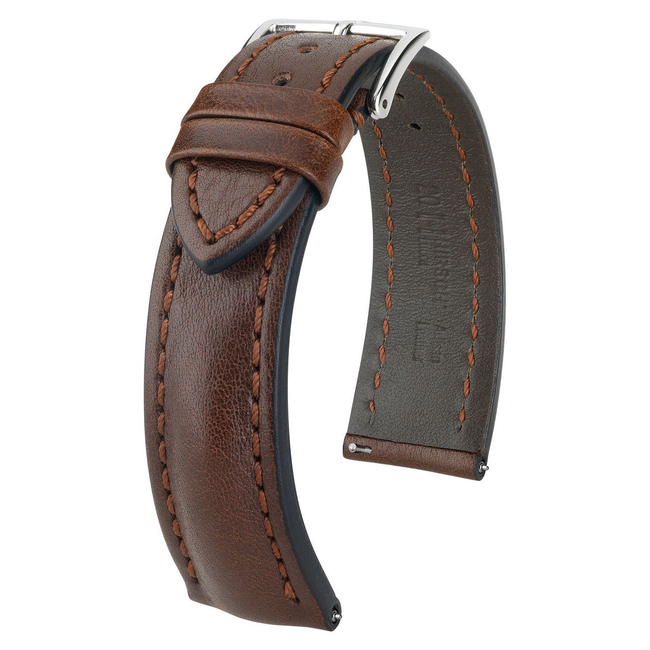 Brown HIRSCH LUCCA Artisan Leather Watchband 049 02