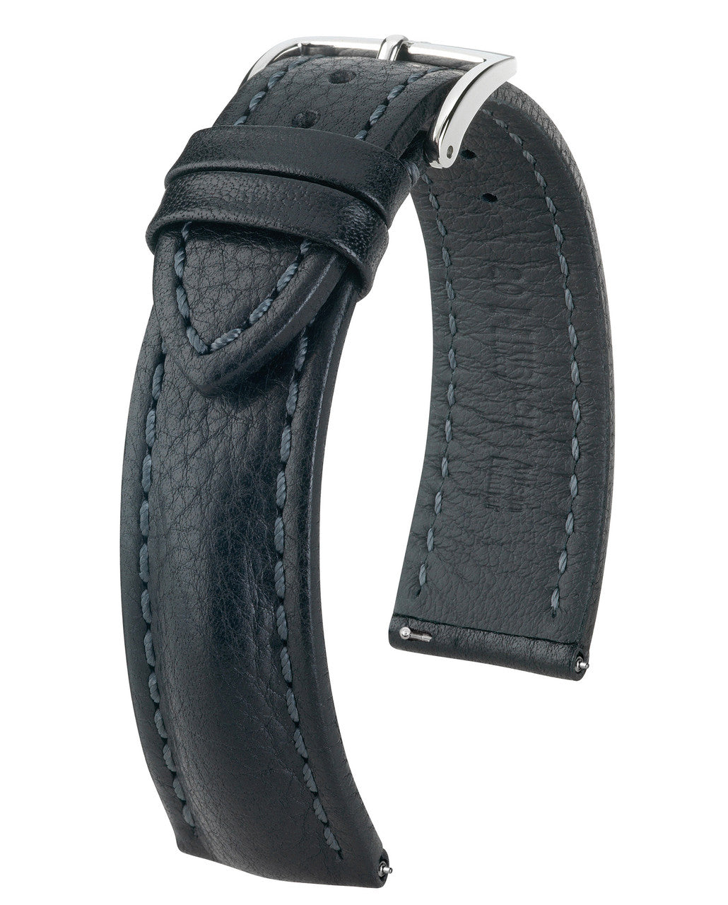 HIRSCH LUCCA Artisan Leather Watchband 049 02 - Black