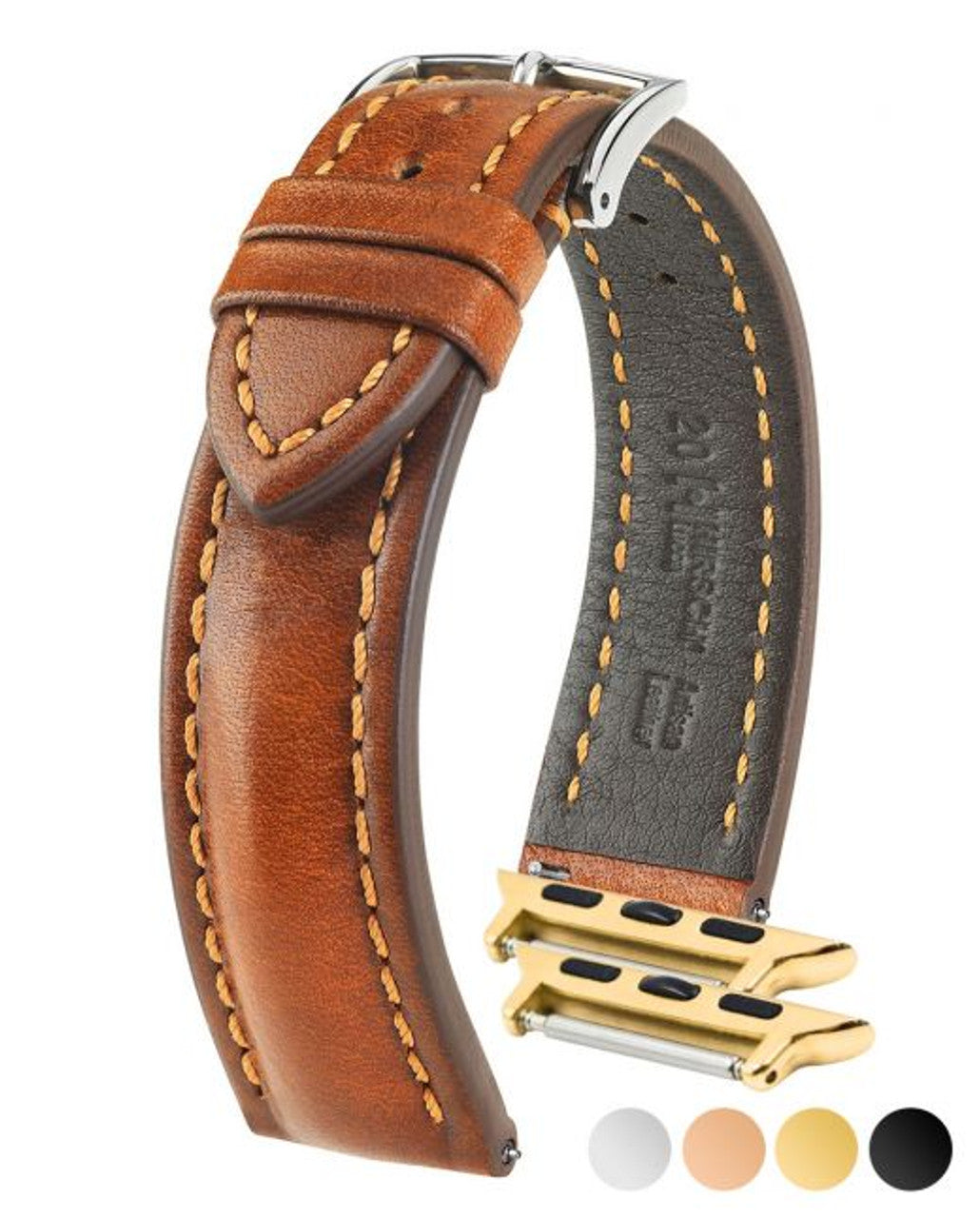 HIRSCH LUCCA Artisan Leather Watchband 049 02 - Brown