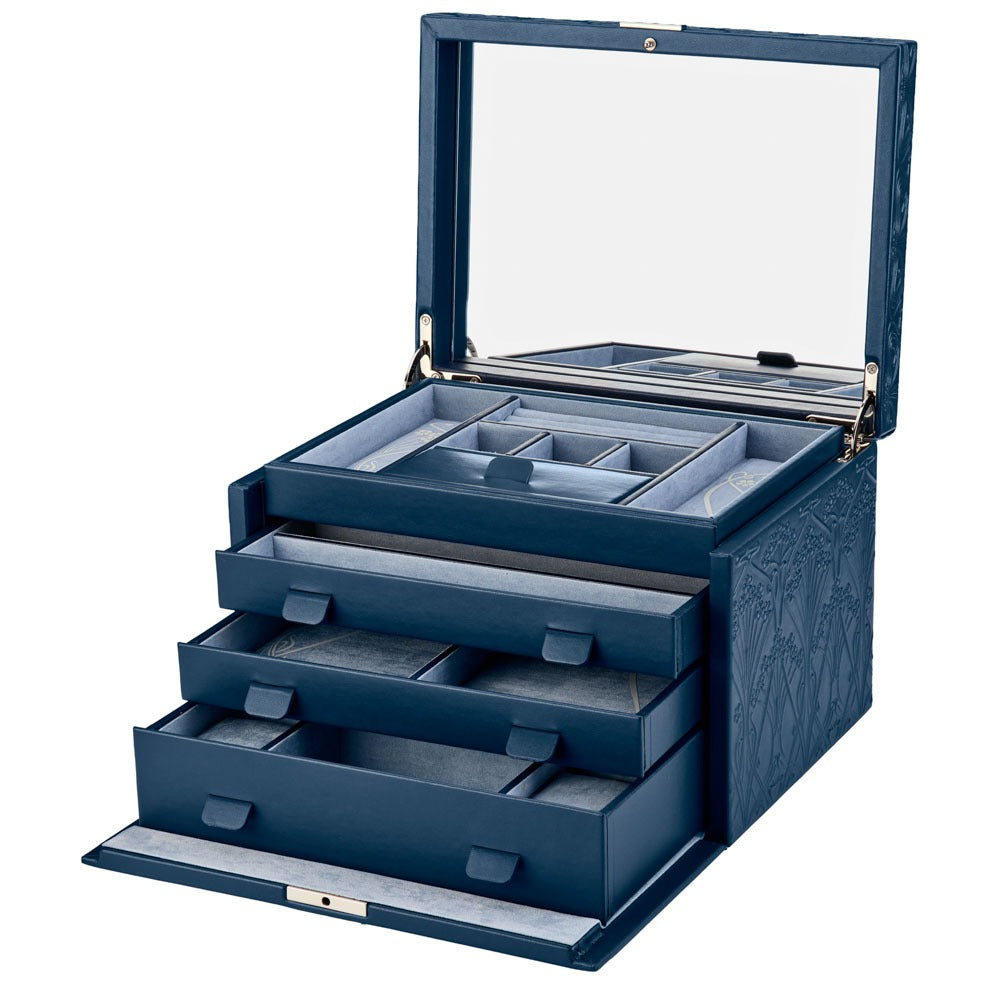WOLF 1834 - WOLF X LIBERTY All Over Ianthe Large Jewelry Box - Navy
