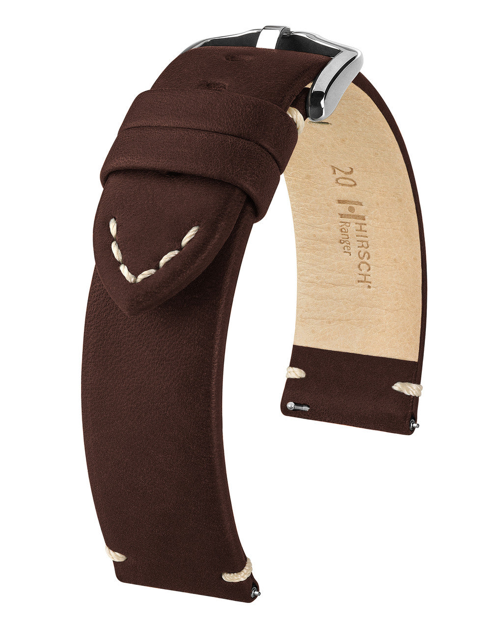 Hirsch RANGER Watch Band 0540 - Brown