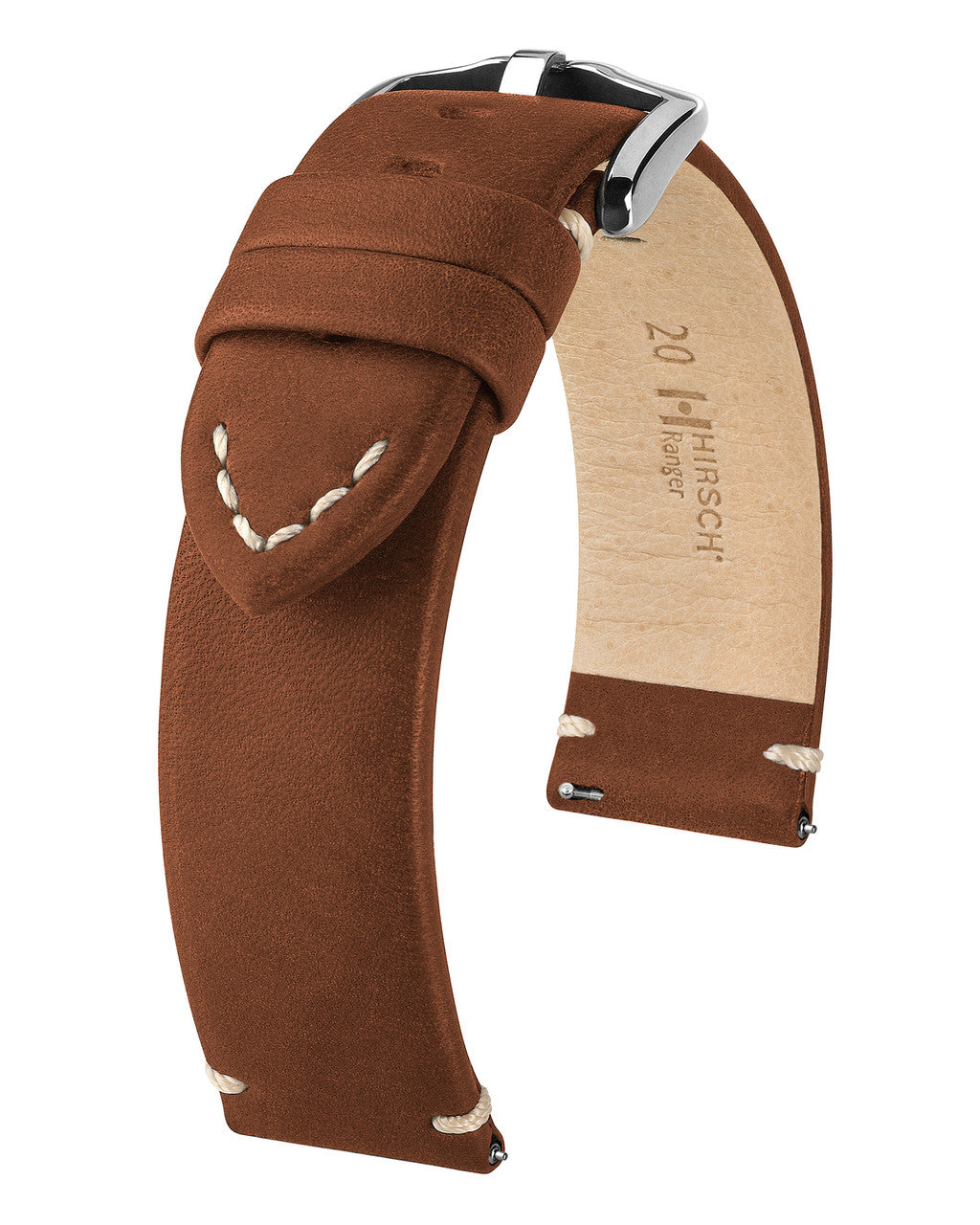 Hirsch RANGER Watch Band 0540 - Gold Brown