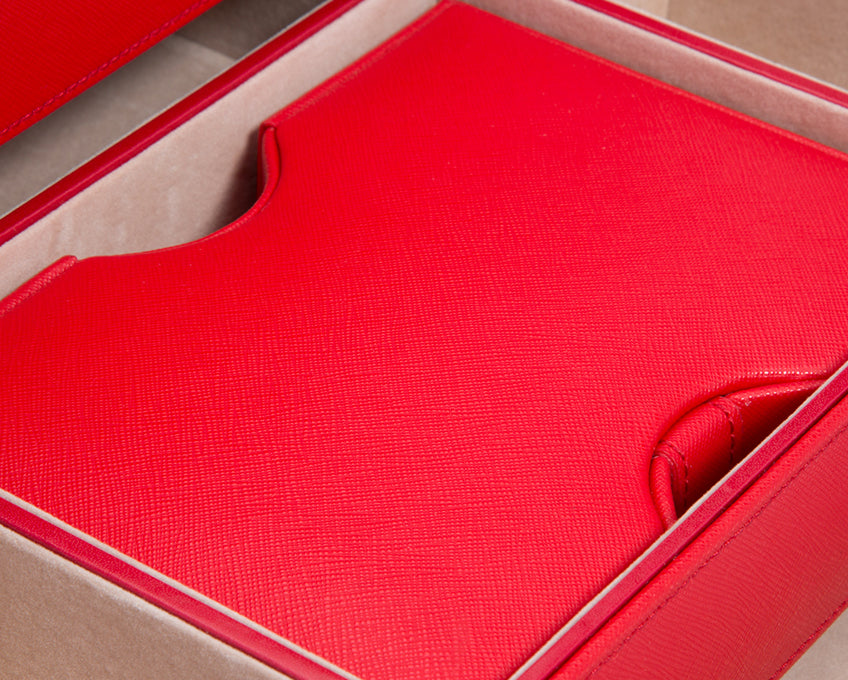 WOLF 1834 - Heritage Jewelry Armoire - Red Saffiano