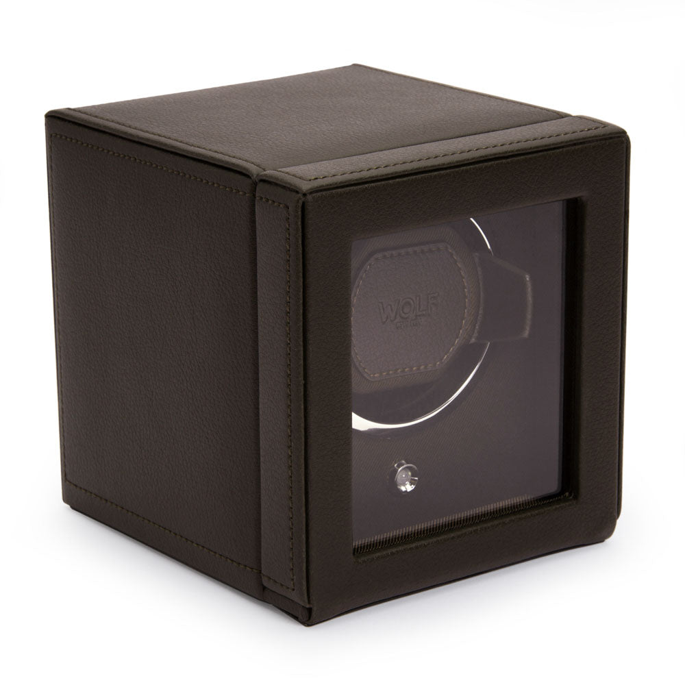 WOLF 1834 - Cub Single Watch Winder with Cover - Brown