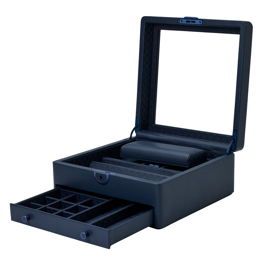WOLF 1834 - Earth Watch Stand Box - Midnight Blue