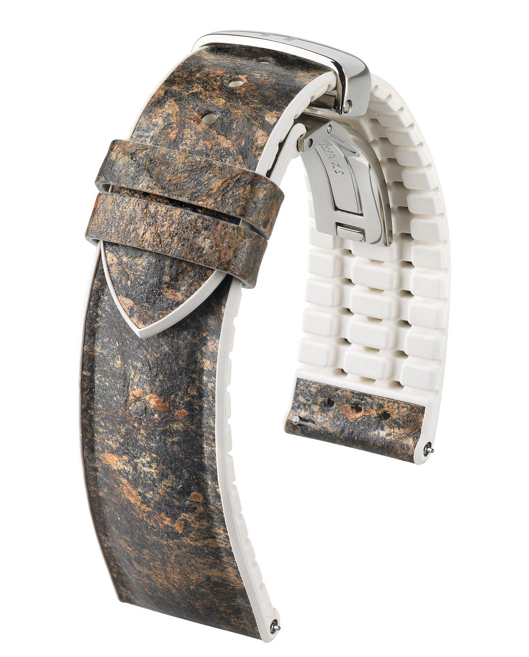 Hirsch STONE Vegan Performance Watch Band 44 - Granite