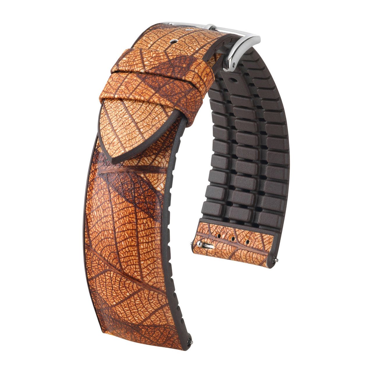 Brown HIRSCH LEAF Vegan Watchband - Ladies 092 10 46 1