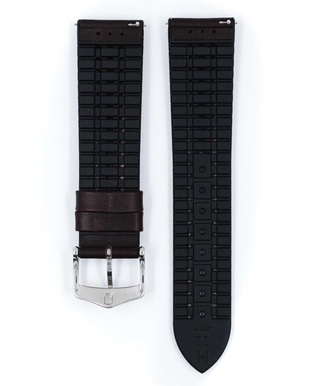 HIRSCH JAMES Performance Calfskin Watch Band 092 50 02 - Brown