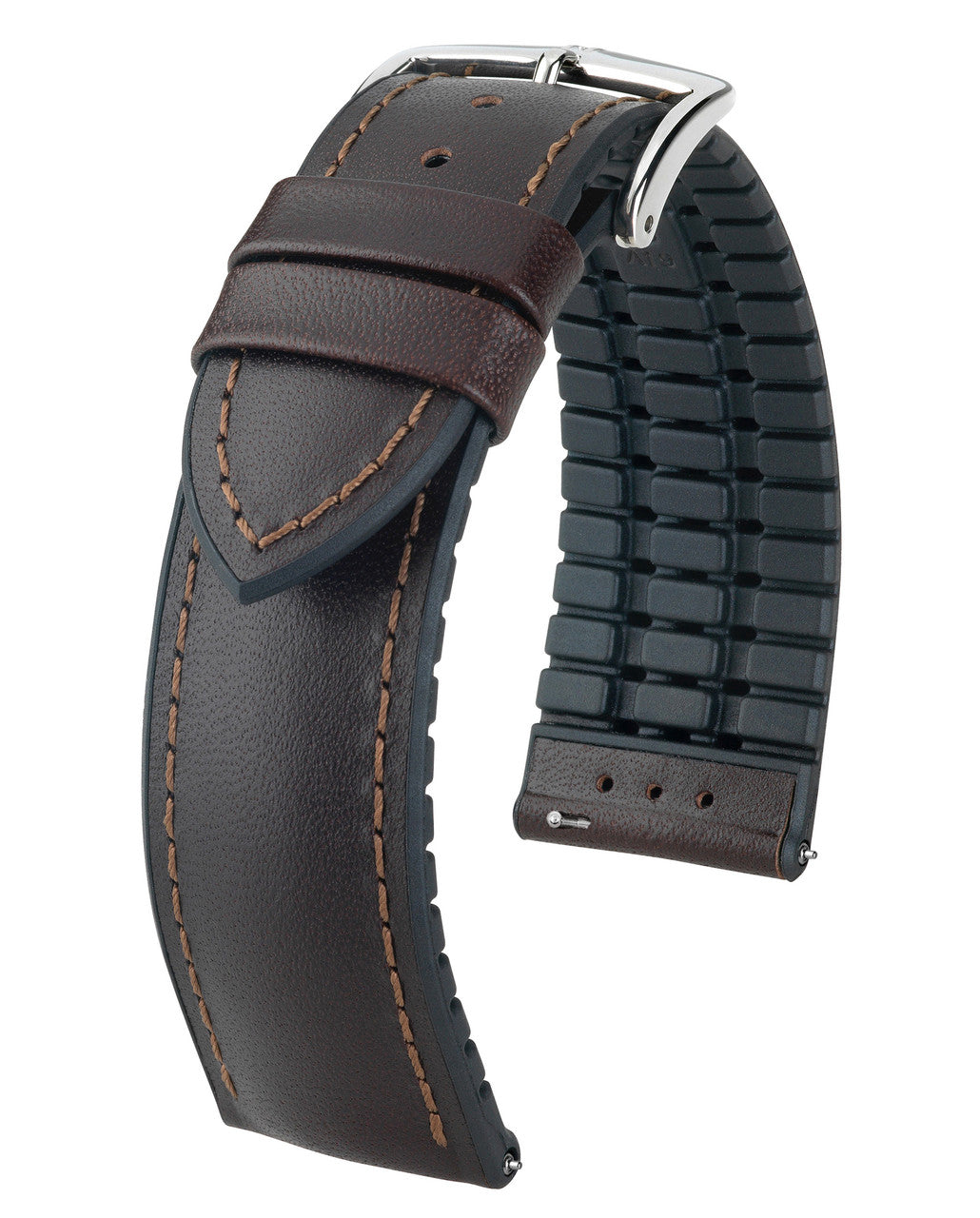 HIRSCH JAMES Performance Calfskin Watch Band 092 50 02 - Brown