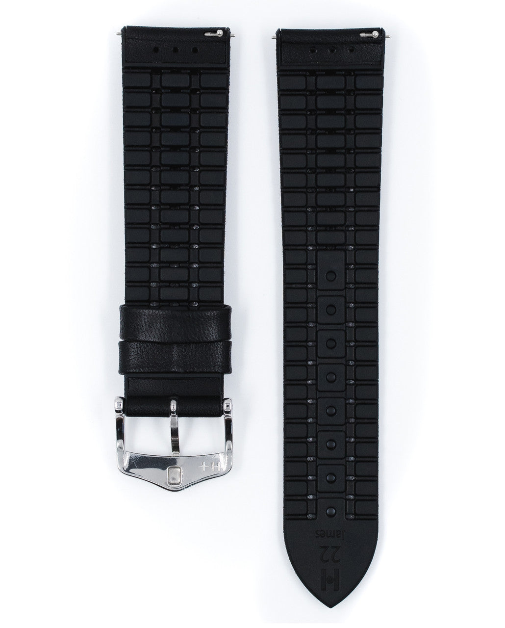 HIRSCH JAMES Performance Calfskin Watch Band 092 50 02 - Black