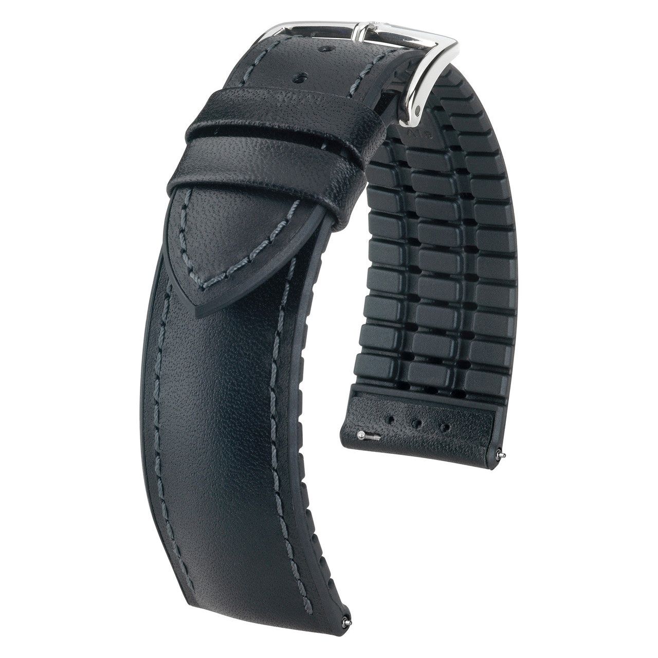 Black HIRSCH JAMES Performance Calfskin Watch Band 092 50 02