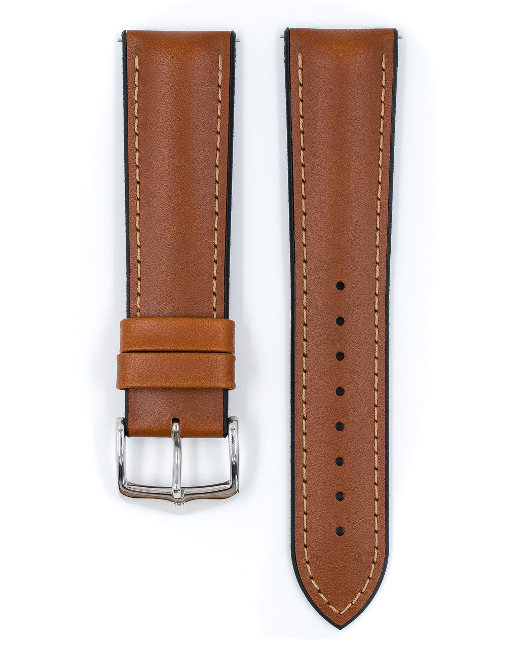 HIRSCH JAMES Performance Calfskin Watch Band 092 50 02 - Gold Brown