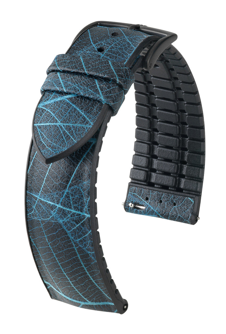 HIRSCH LEAF Vegan Watchband - 092 10 46 1 - Blue