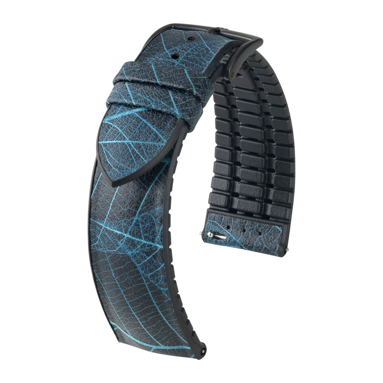 Blue HIRSCH LEAF Vegan Watchband - Ladies 092 10 46 1