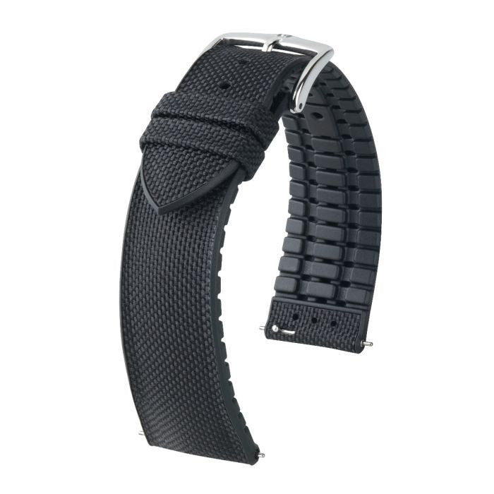 Hirsch ARNE VEGAN Performance Calfskin Watch Band 94 - Black