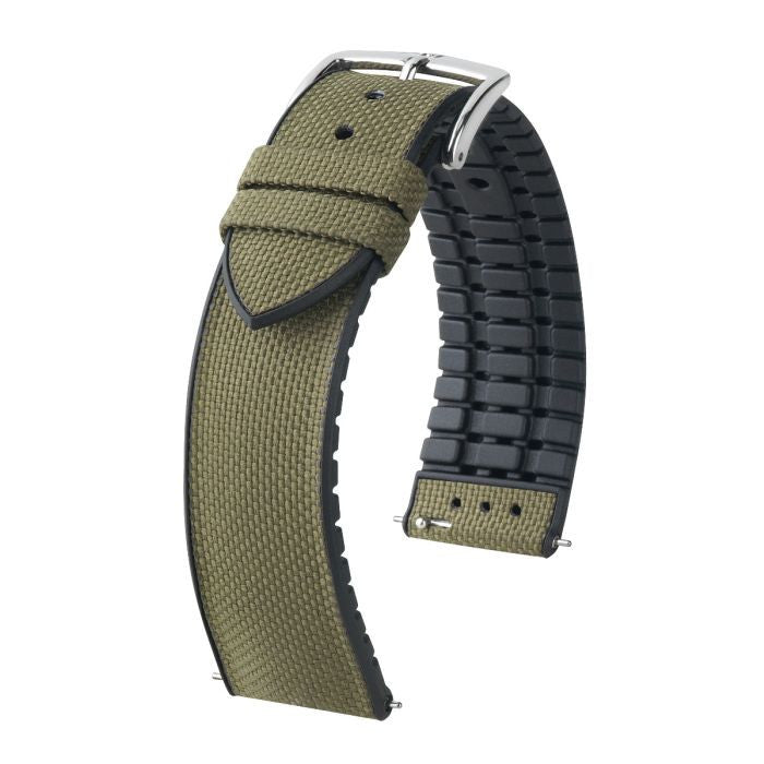 Hirsch ARNE VEGAN Performance Calfskin Watch Band 94 - Green