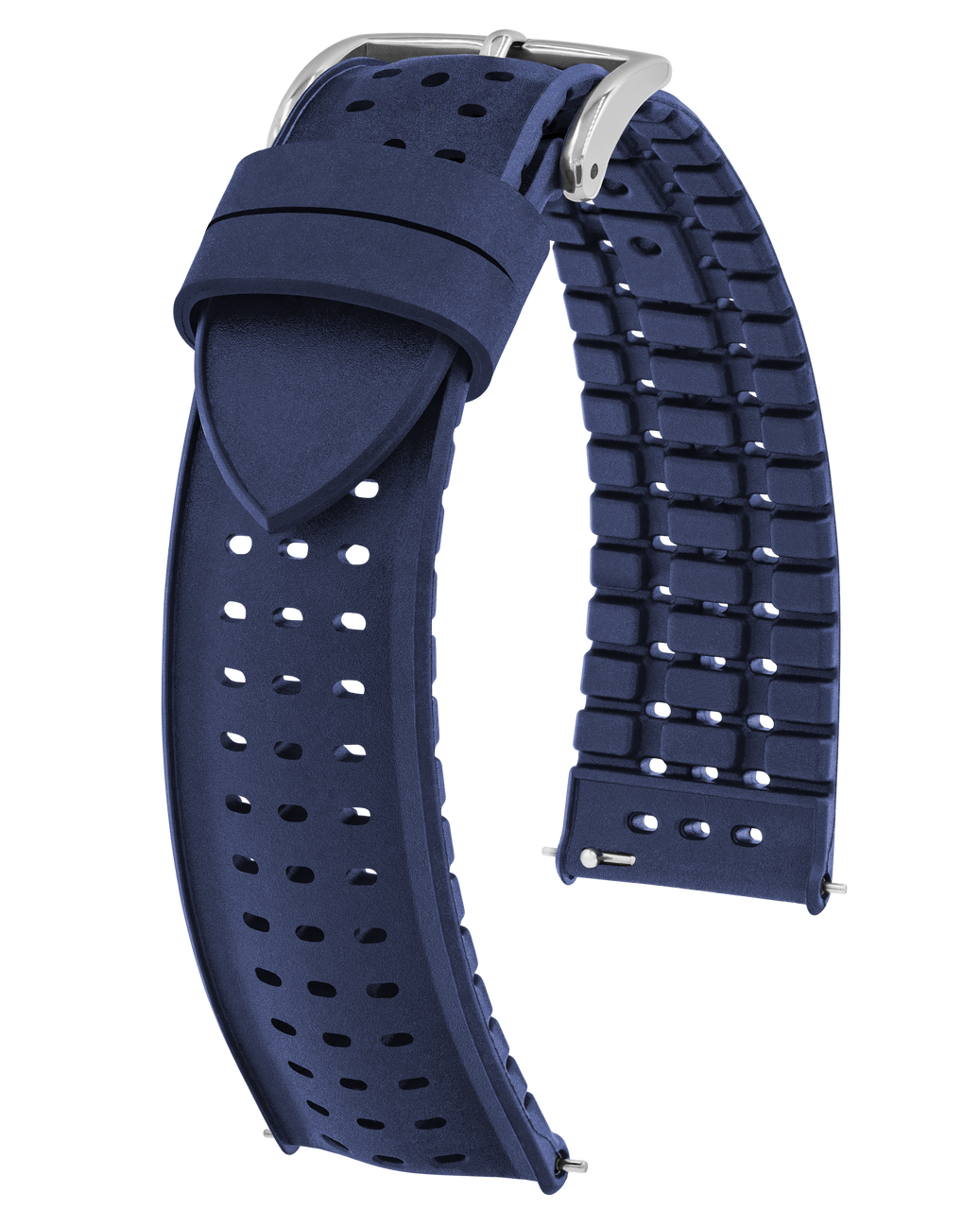 HIRSCH NYAD Premium Caoutchouc Watchband 092 XX 99 - Blue