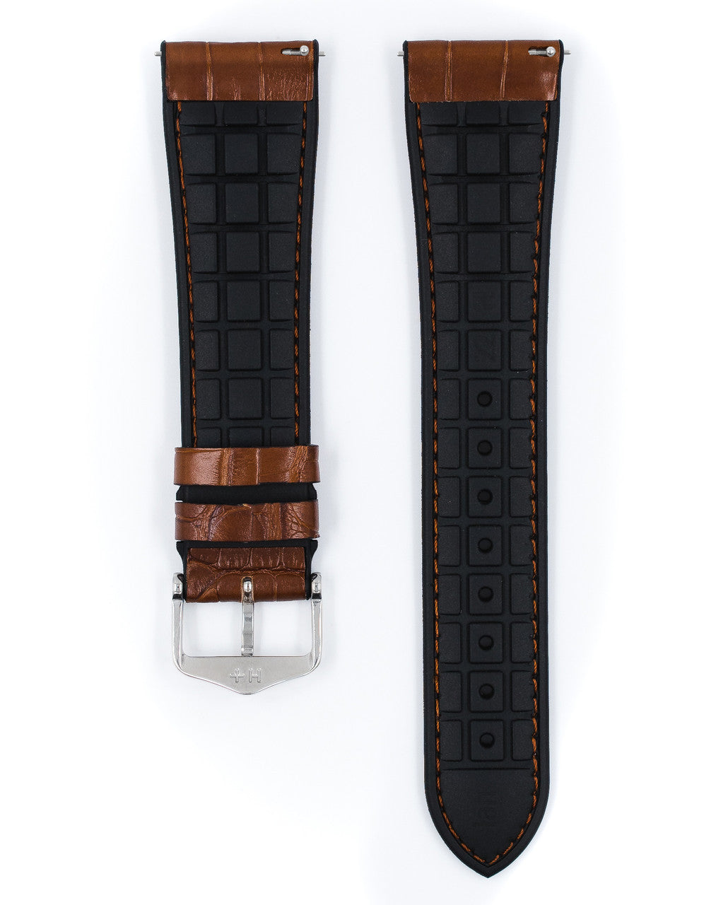 HIRSCH IAN Genuine Alligator Performance Watchband 093 50 07 - Gold Brown