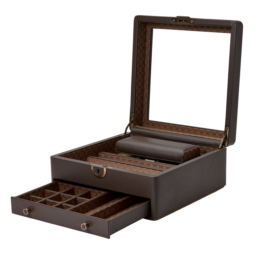 WOLF 1834 - Earth Watch Stand Box - Coffee