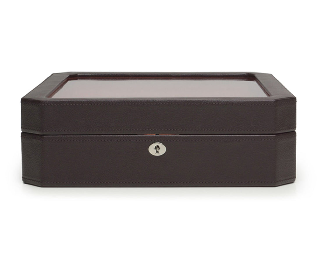 WOLF 1834 - Windsor 15 Piece Watch Box - Brown/Orange