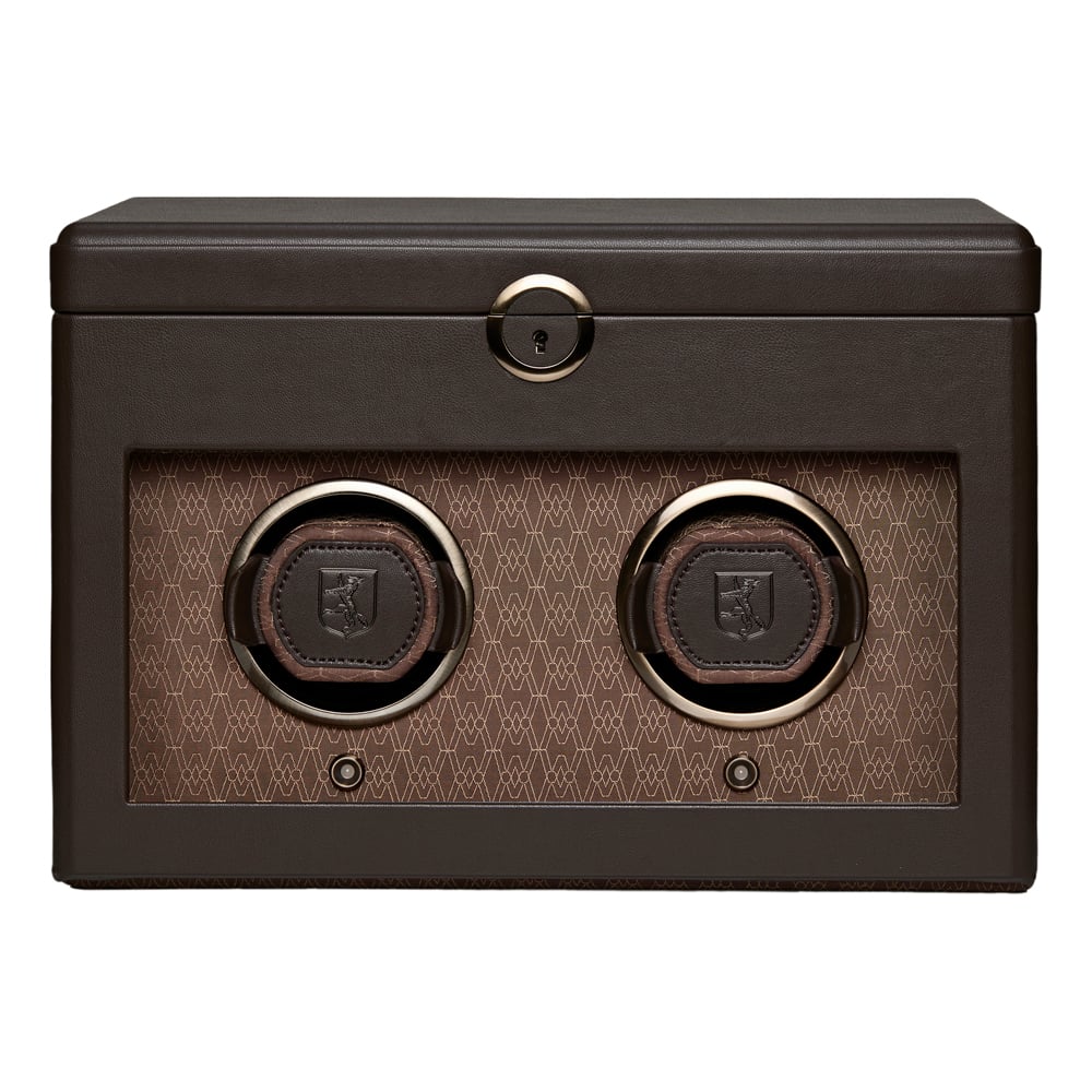 WOLF 1834 - Earth Double Watch Winder -  Coffee