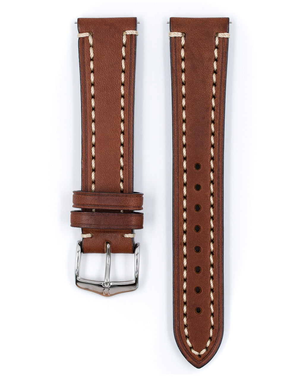 HIRSCH LIBERTY Saddle Leather Watch Band 1090 02 - Brown