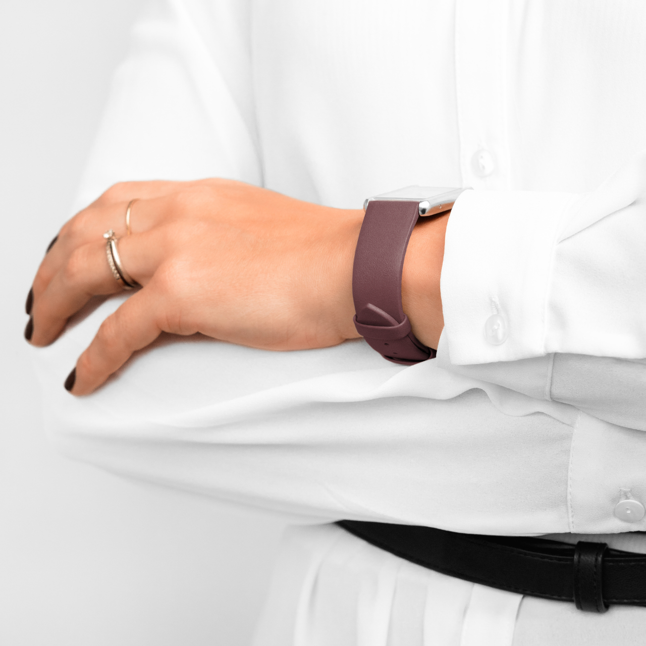 Hirsch - Cashmere Watch Band 03902 - Burgundy