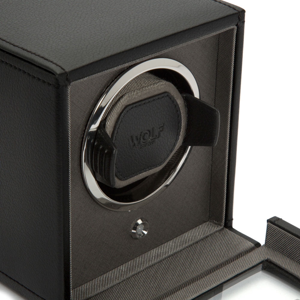 WOLF 1834 - Cub Single Watch Winder with Cover - Black