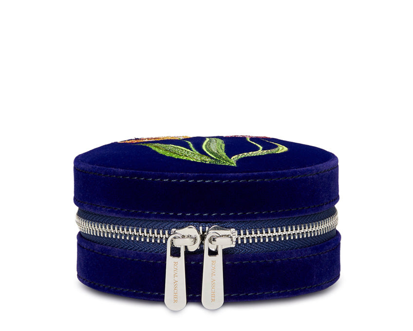 WOLF 1834 - Royal Asscher Round Jewelry Zip Case - Blue