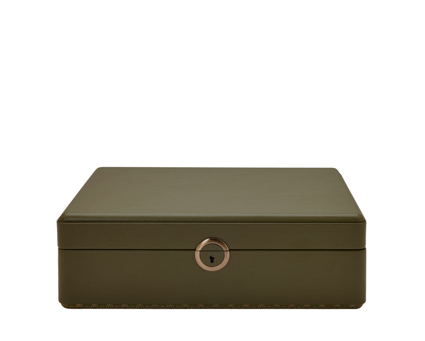 WOLF 1834 Earth 5 Piece Watch Box with Storage - Olive - view 8