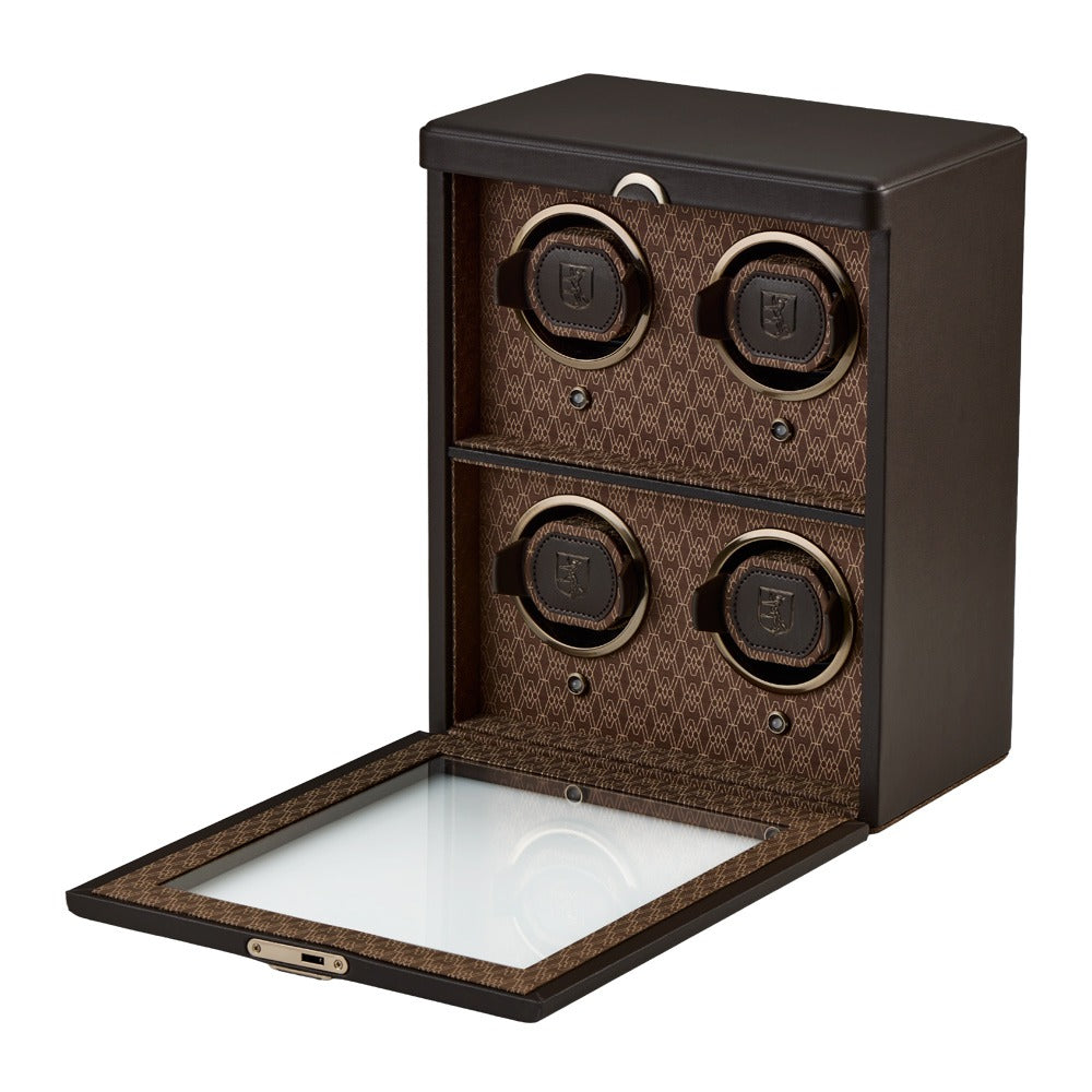 WOLF 1834 Earth 4 Piece Watch Winder - Coffee - view 2