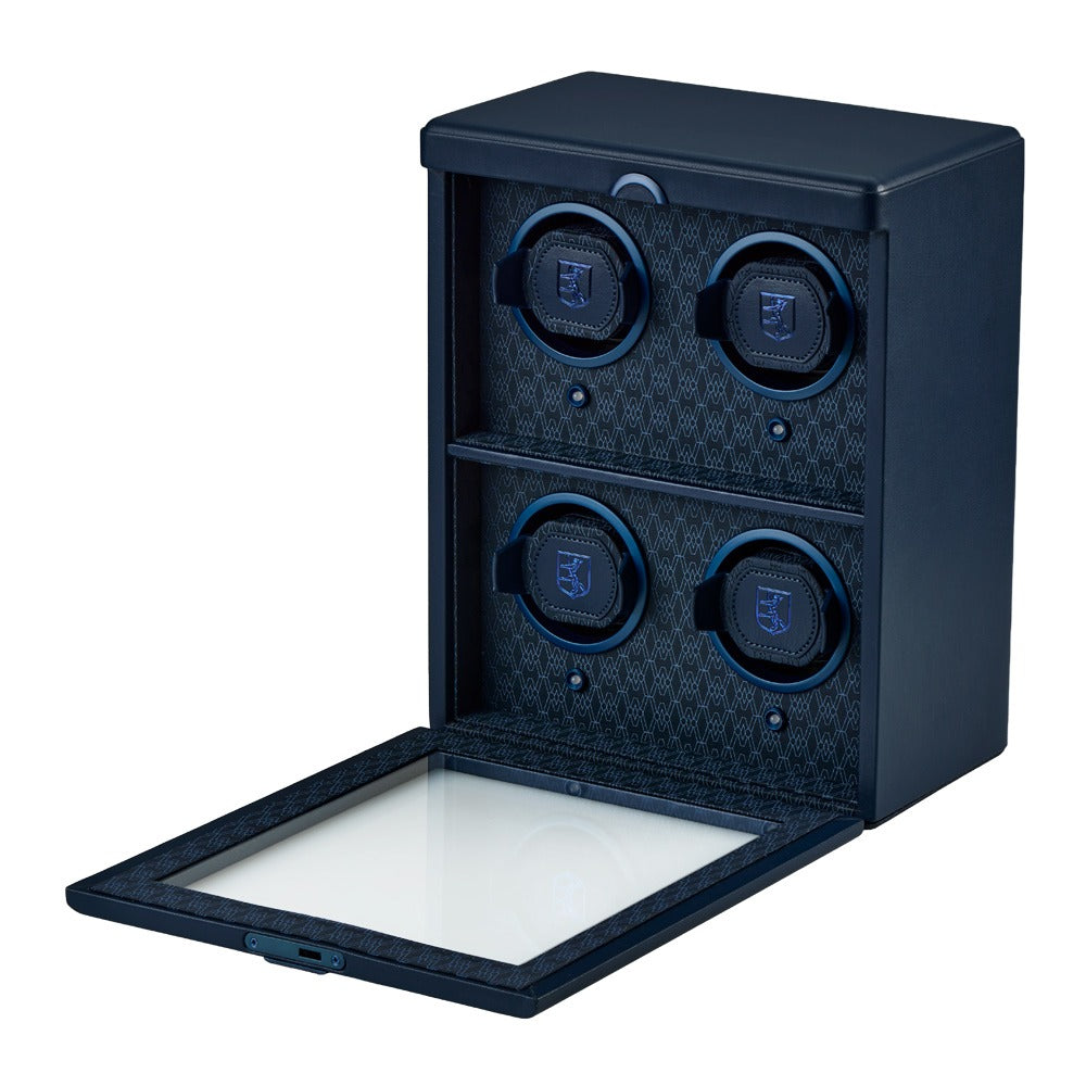 WOLF 1834 Earth 4 Piece Watch Winder - Midnight Blue - view 2