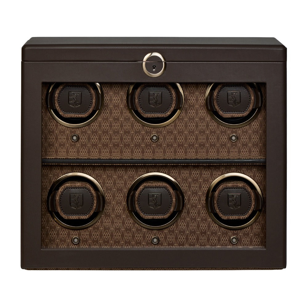 WOLF 1834 Earth 6 Piece Watch Winder - Coffee - view 6