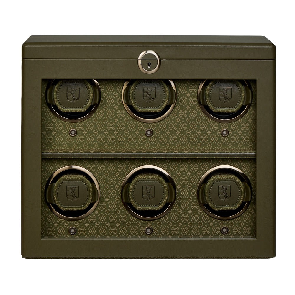 WOLF 1834 Earth 6 Piece Watch Winder - Olive - view 6