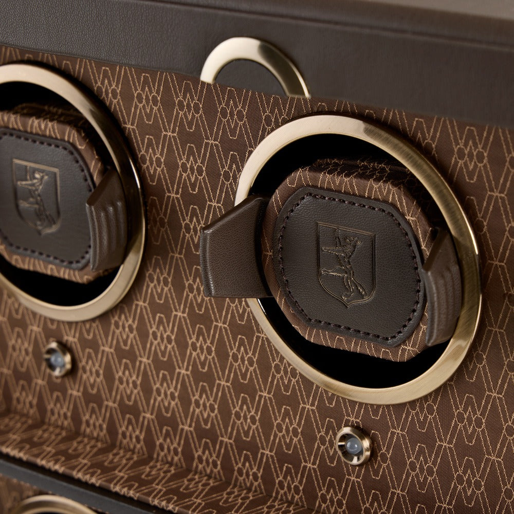WOLF 1834 Earth 8 Piece Watch Winder - Coffee - view 3