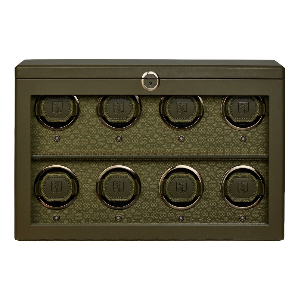 WOLF 1834 Earth 8 Piece Watch Winder - Olive - view 6